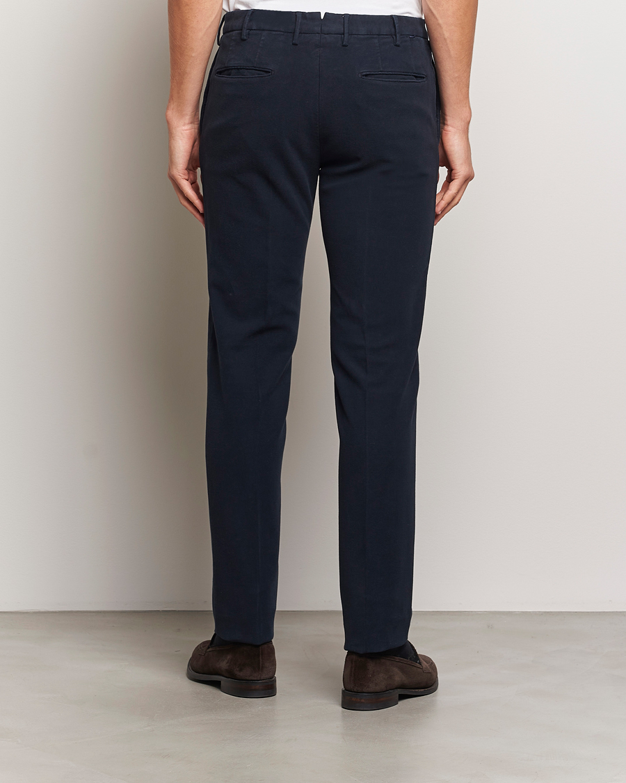 Heren | Broeken | Incotex | Slim Fit Luxury Moleskine Trousers Navy