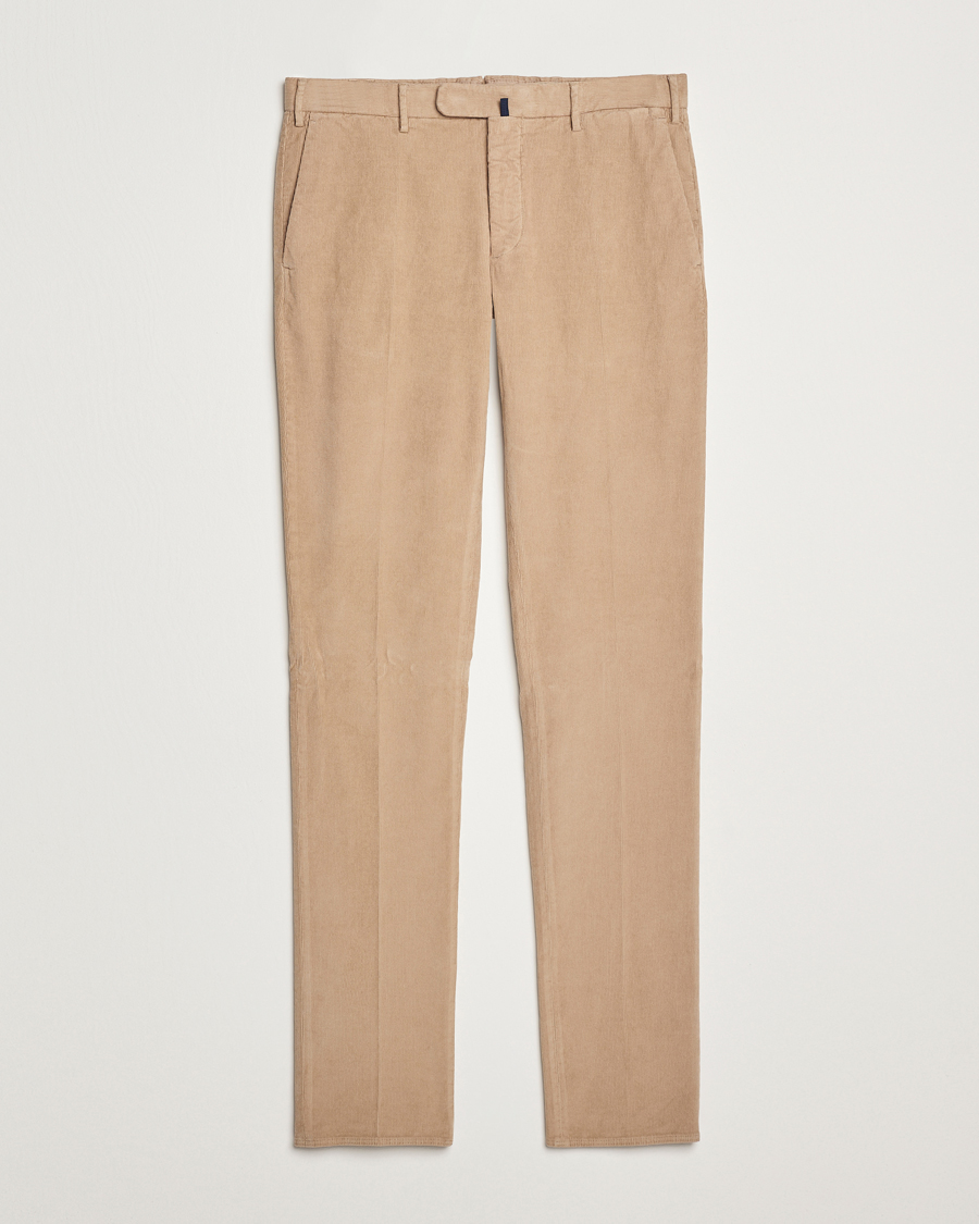 Heren | Broeken | Incotex | Slim Fit Baby Corduroy Trousers Beige