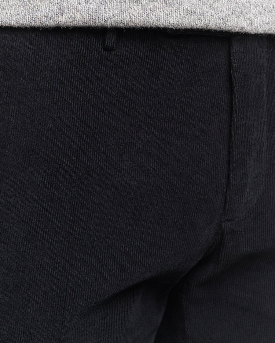 Heren | Broeken | Incotex | Slim Fit Baby Corduroy Trousers Navy