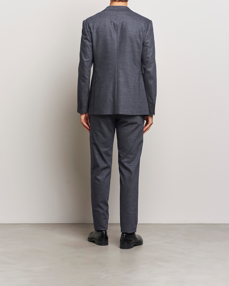 Heren | Pakken | Giorgio Armani | Soho Wool/Cashmere Flannel Suit Navy Melange