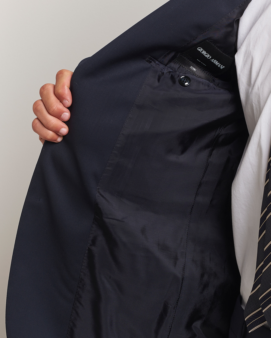 Heren | Pakken | Giorgio Armani | Soho Virgin Wool Suit Navy