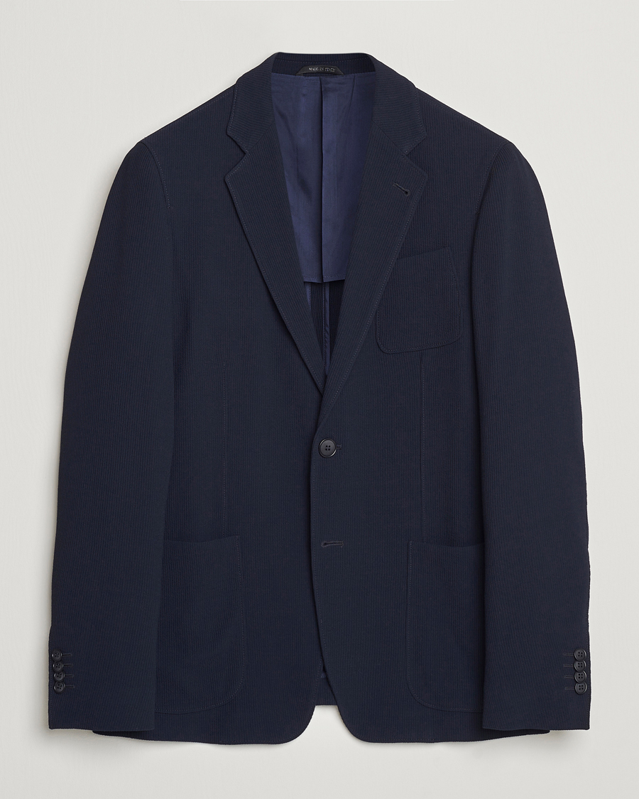 Heren | Blazers | Giorgio Armani | Stretch Wool Blazer Navy