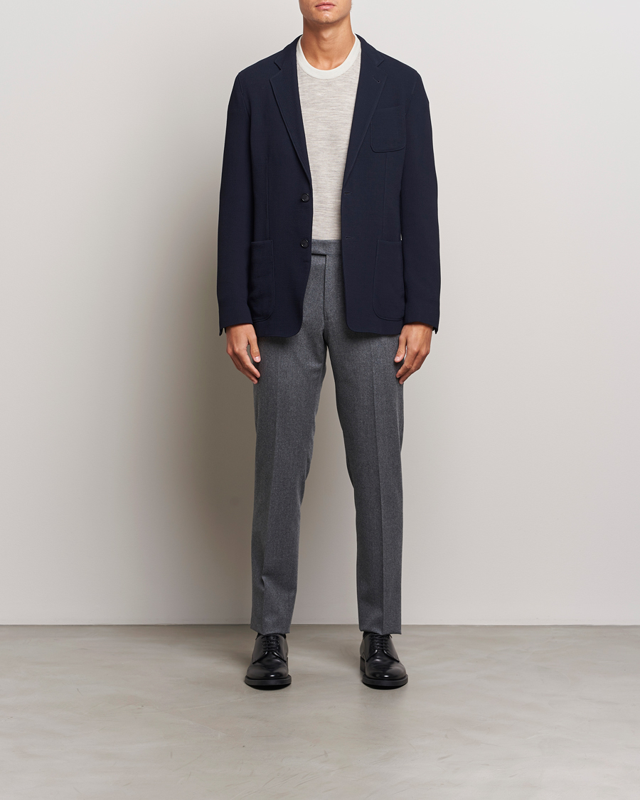 Heren | Blazers | Giorgio Armani | Stretch Wool Blazer Navy