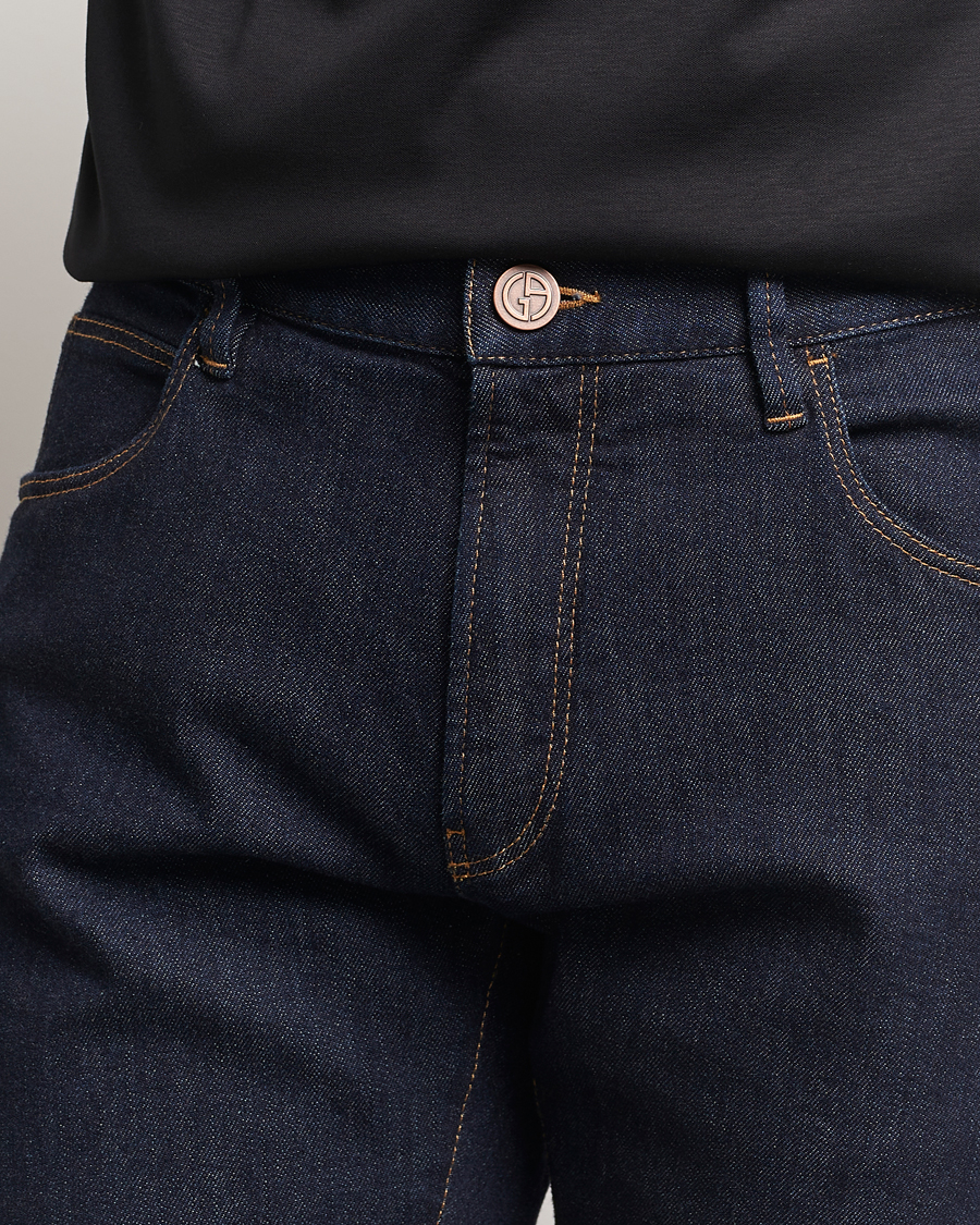 Heren | Jeans | Giorgio Armani | 5-Pocket Denim Pants Dark Indigo