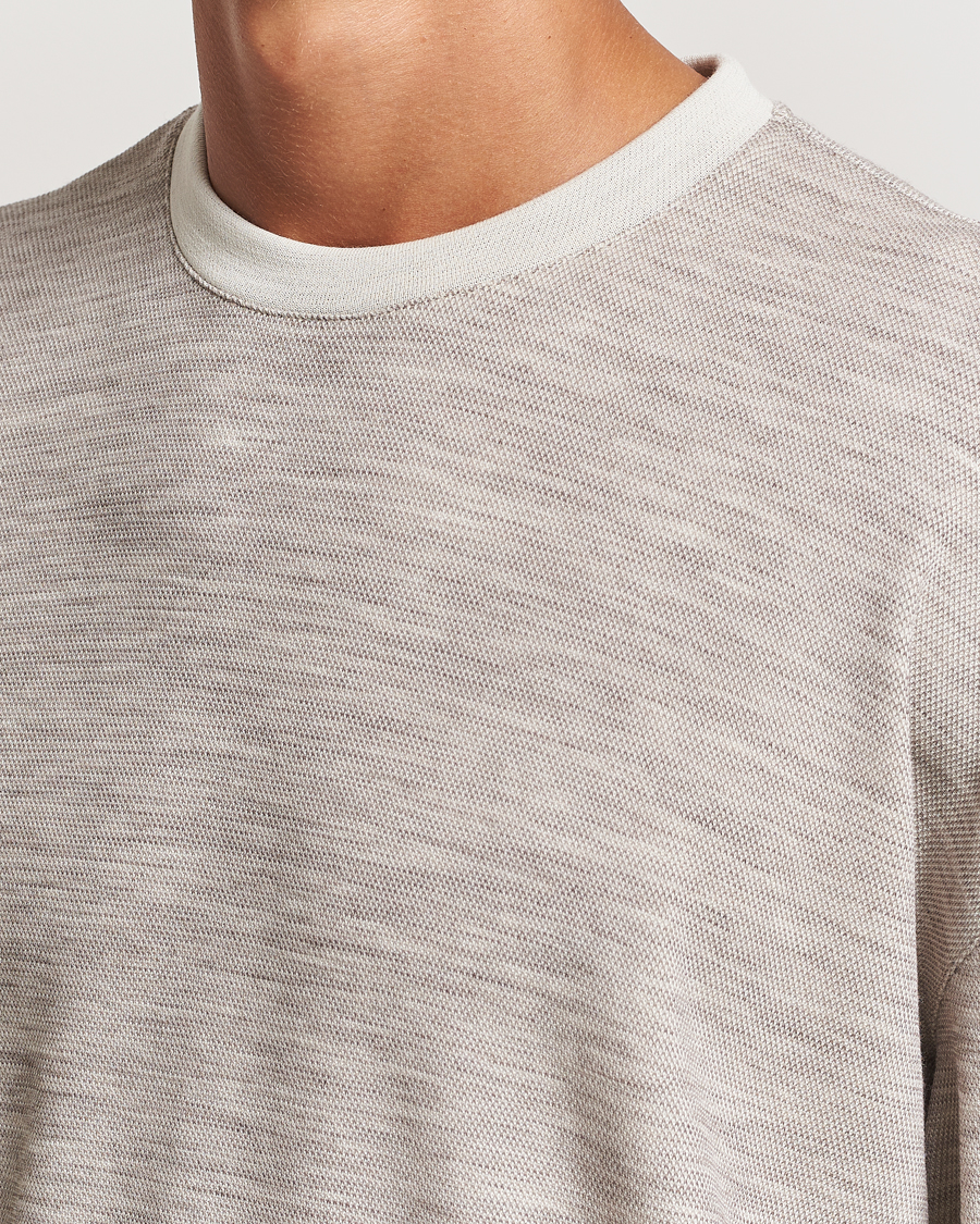 Heren | Truien | Giorgio Armani | Light Wool Crew Neck Light Beige