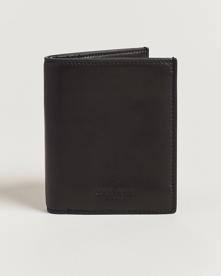 Heren | Giorgio Armani Nappa Leather Wallet Black | Giorgio Armani | Nappa Leather Wallet Black