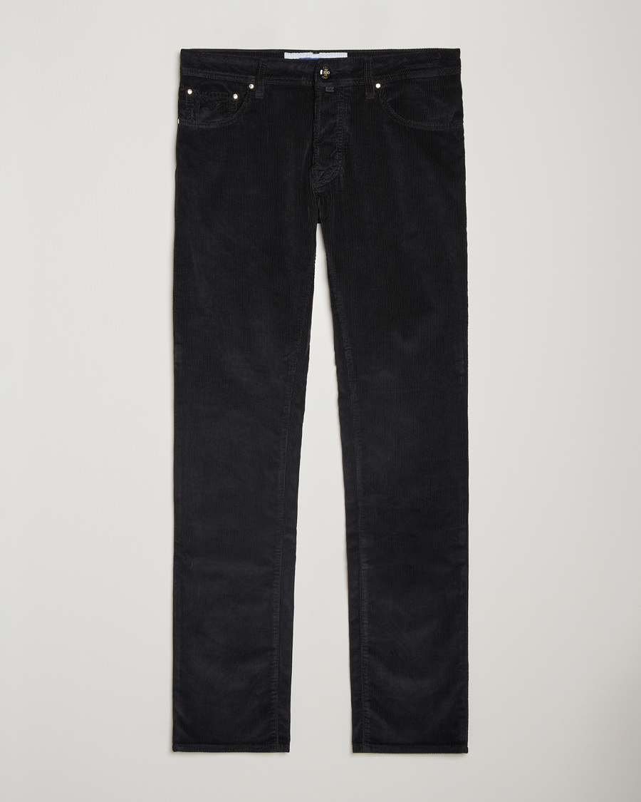 Heren | Broeken | Jacob Cohën | Bard 5-Pocket Medium Corduroy Trousers Black