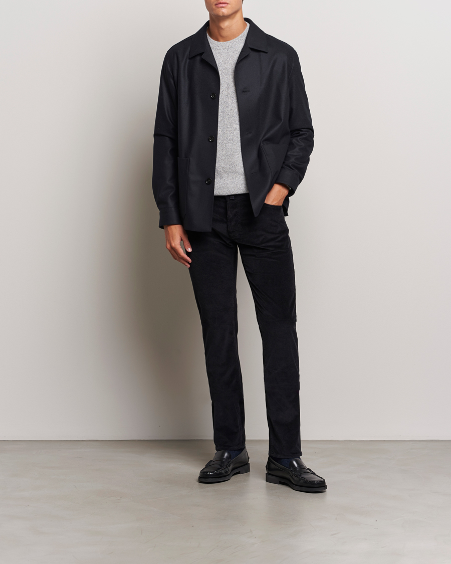 Heren | Broeken | Jacob Cohën | Bard 5-Pocket Medium Corduroy Trousers Black
