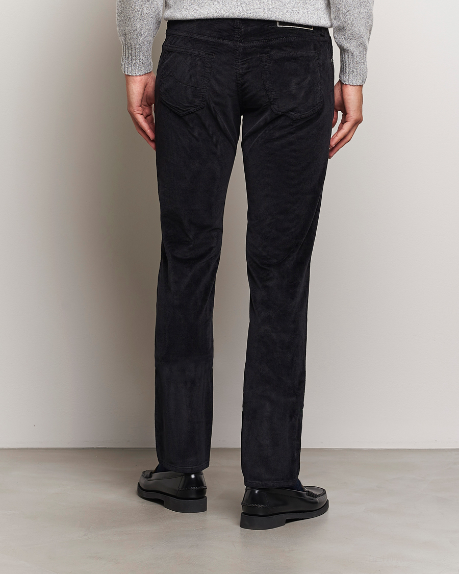 Heren | Broeken | Jacob Cohën | Bard 5-Pocket Medium Corduroy Trousers Black