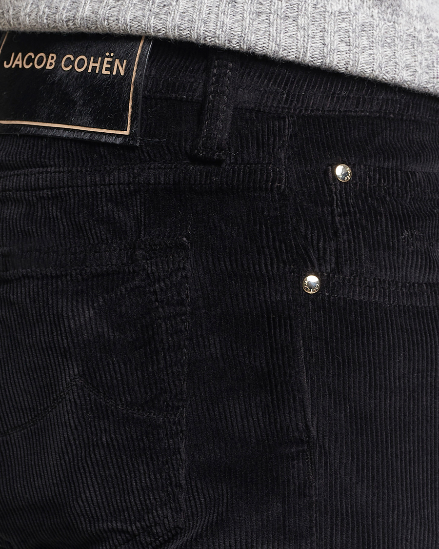 Heren | Broeken | Jacob Cohën | Bard 5-Pocket Medium Corduroy Trousers Black