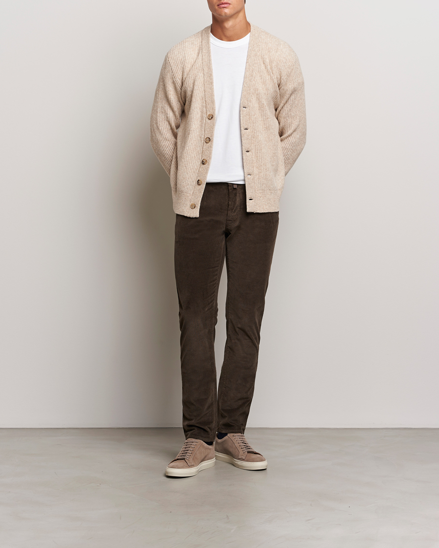 Heren | Broeken | Jacob Cohën | Bard 5-Pocket Medium Corduroy Trousers Brown