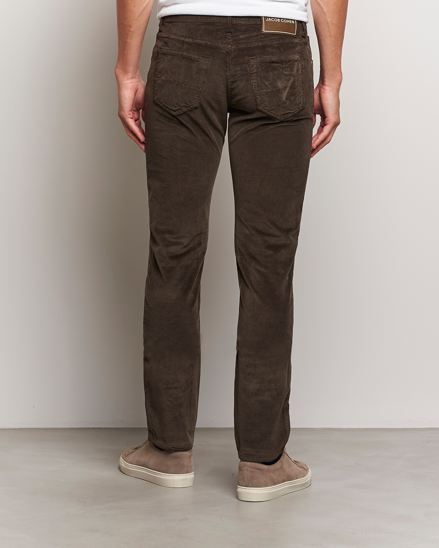 Heren | Broeken | Jacob Cohën | Bard 5-Pocket Medium Corduroy Trousers Brown