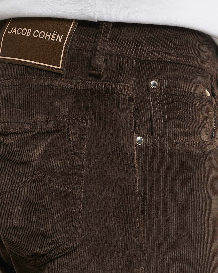 Heren | Broeken | Jacob Cohën | Bard 5-Pocket Medium Corduroy Trousers Brown