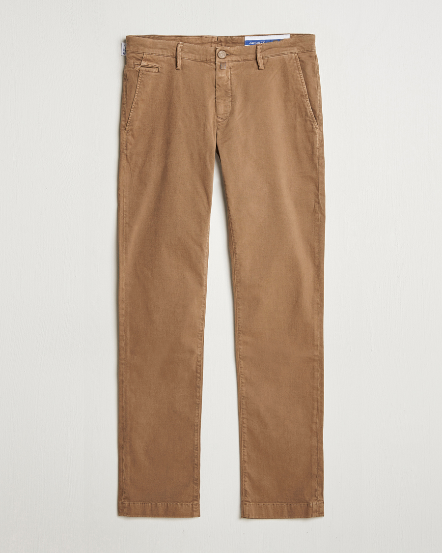 Heren | Broeken | Jacob Cohën | Bobby Cotton Chinos Beige