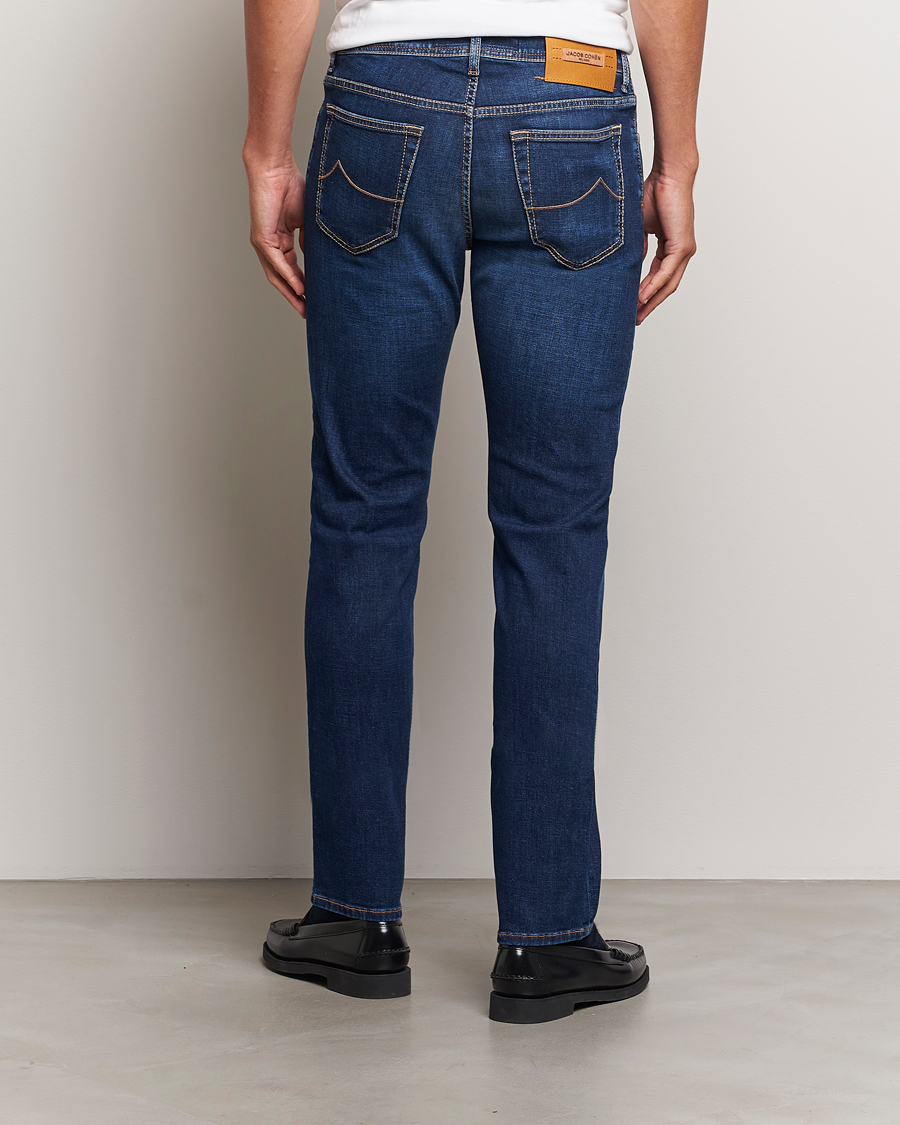 Heren | Jeans | Jacob Cohën | Bard Slim Fit Stretch Jeans Mid Blue
