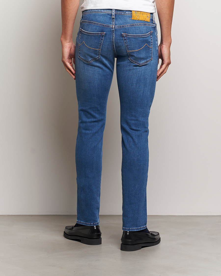 Heren | Jeans | Jacob Cohën | Nick Slim Fit Streatch Jeans Light Blue