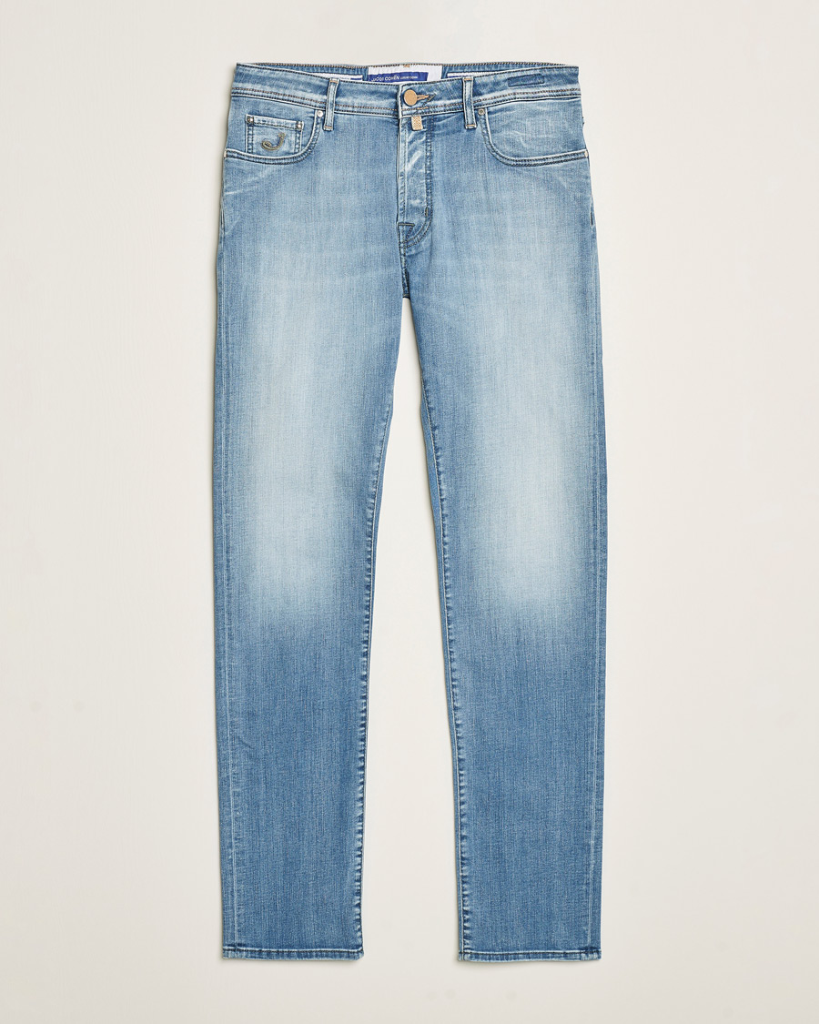 Heren | Jeans | Jacob Cohën | Bard Slim Fit Streatch Jeans Light Blue