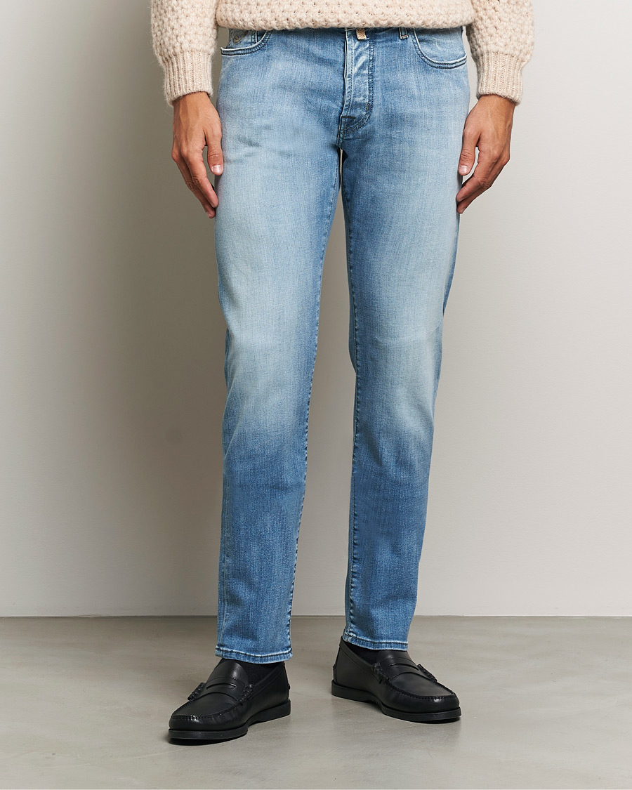 Heren | Jeans | Jacob Cohën | Bard Slim Fit Streatch Jeans Light Blue