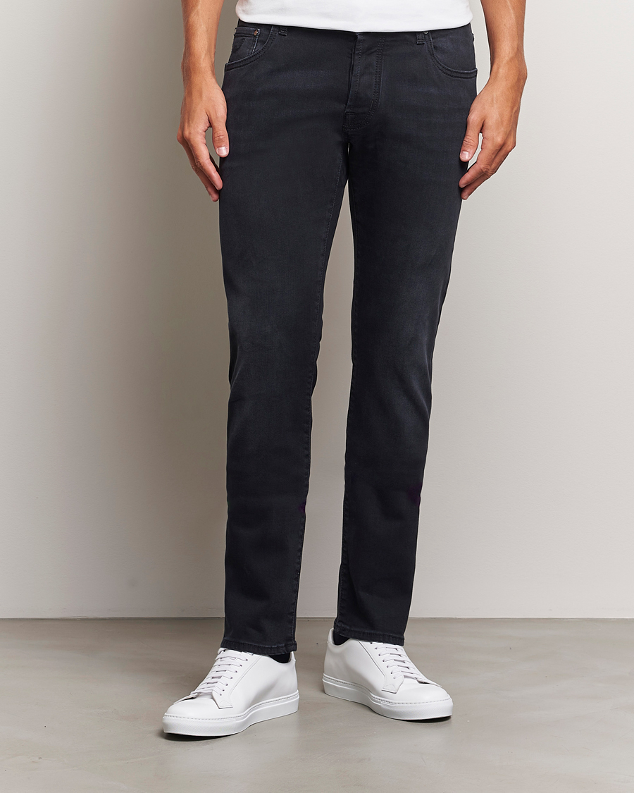 Heren | Jeans | Jacob Cohën | Nick Slim Fit Stretch Jeans Grey