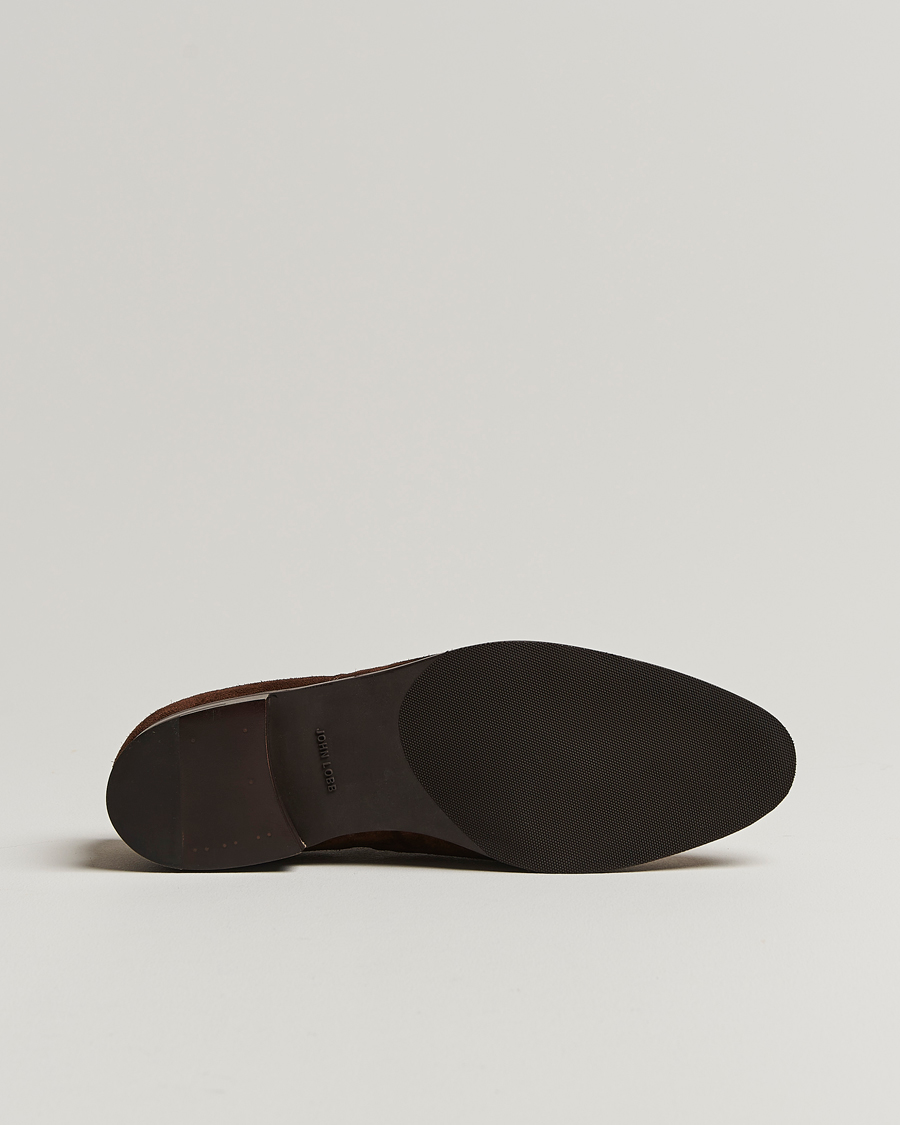 Heren | John Lobb City II Oxford Dark Brown Suede | John Lobb | City II Oxford Dark Brown Suede