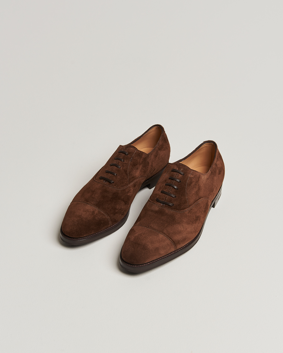 Heren | John Lobb City II Oxford Dark Brown Suede | John Lobb | City II Oxford Dark Brown Suede