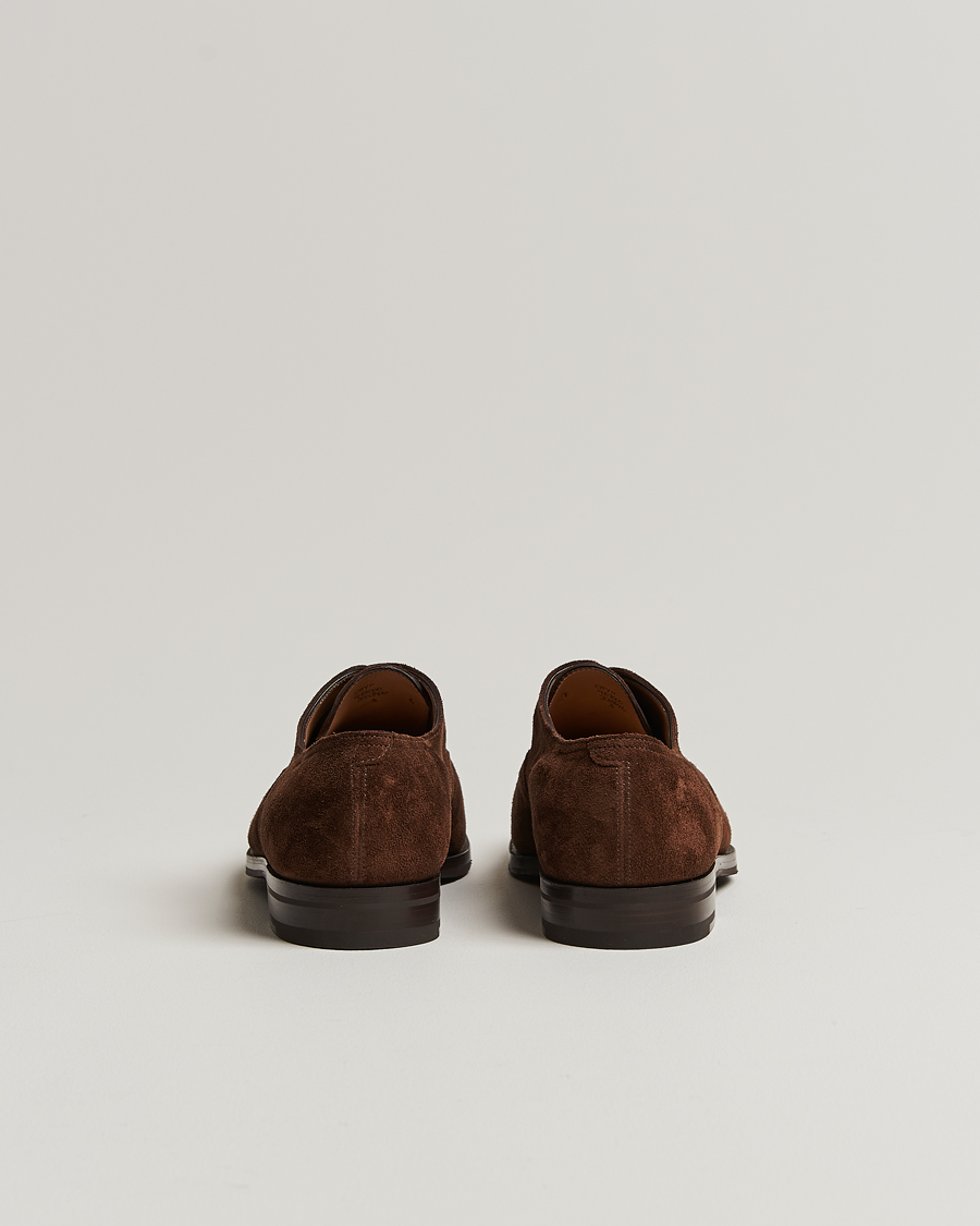Heren | John Lobb City II Oxford Dark Brown Suede | John Lobb | City II Oxford Dark Brown Suede