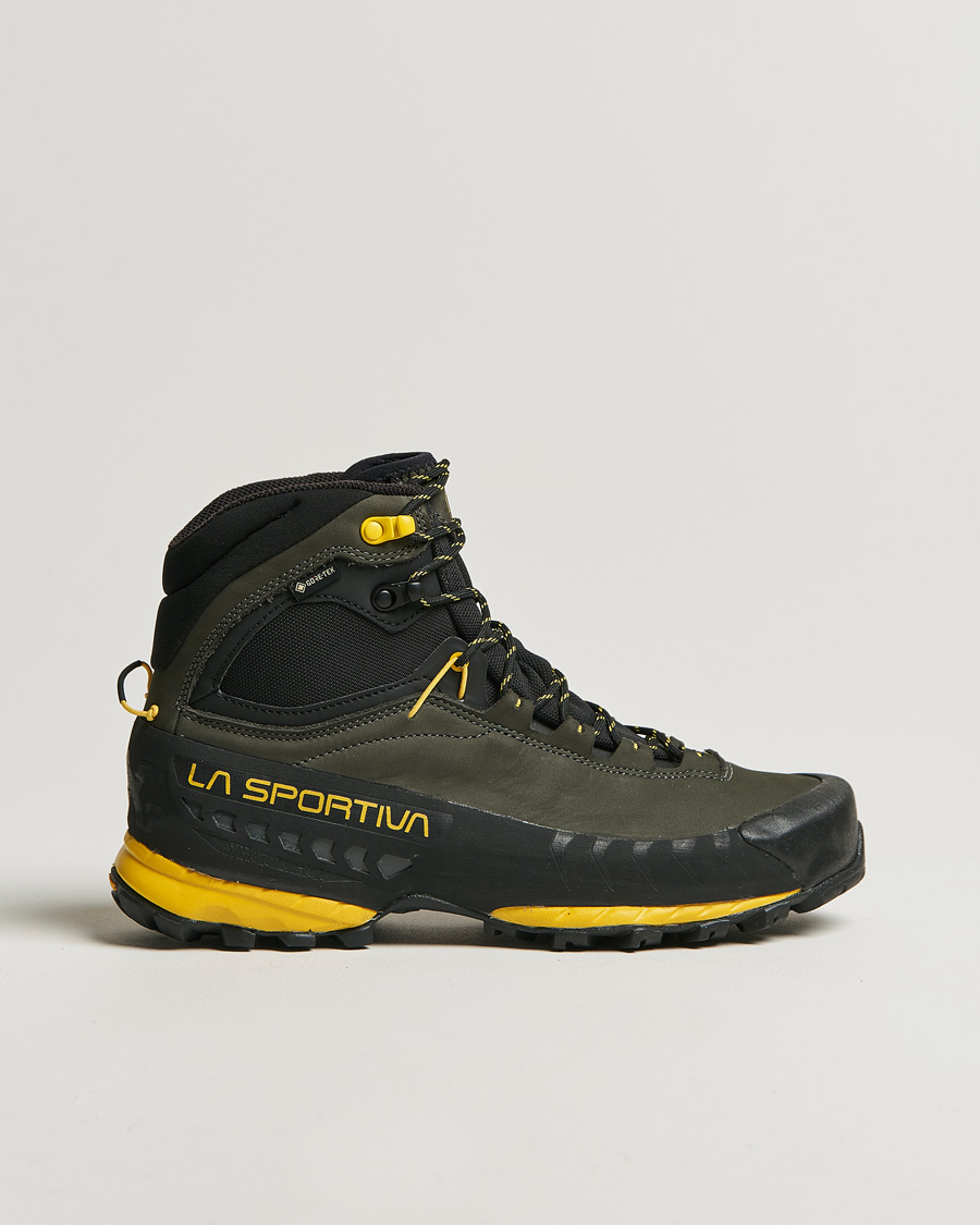 Heren | La Sportiva TX5 Mid GTX Hiking Boots Carbon/Yellow | La Sportiva | TX5 Mid GTX Hiking Boots Carbon/Yellow