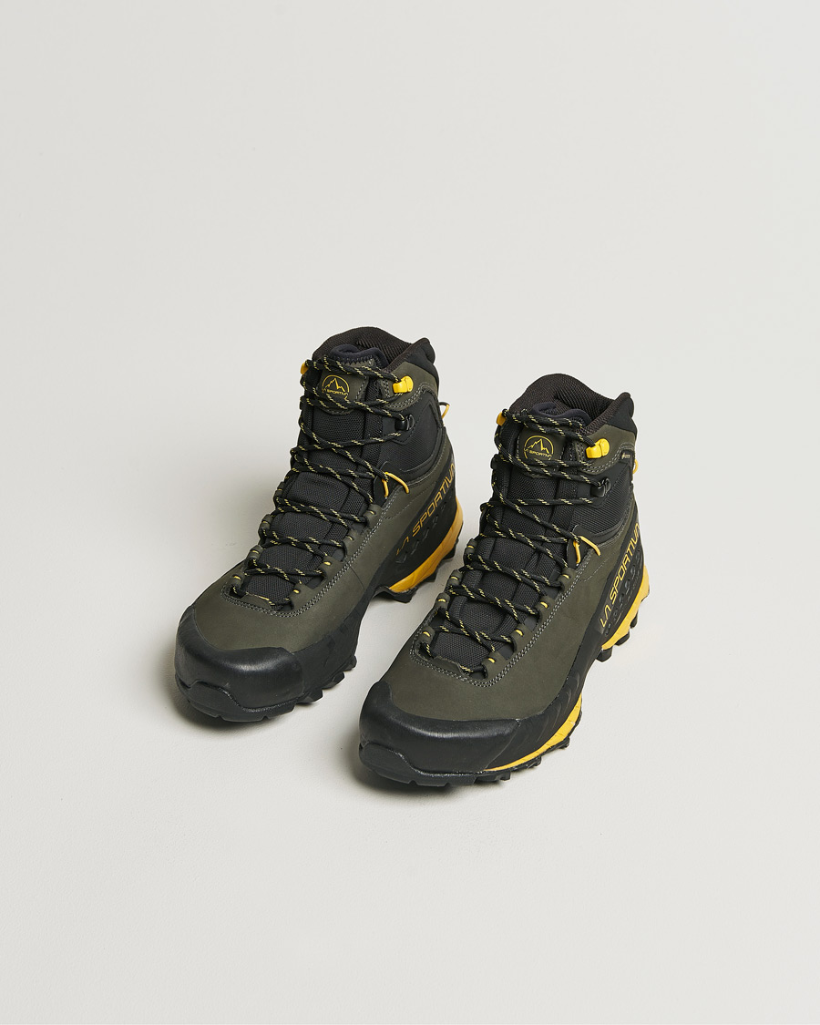 Heren | La Sportiva TX5 Mid GTX Hiking Boots Carbon/Yellow | La Sportiva | TX5 Mid GTX Hiking Boots Carbon/Yellow
