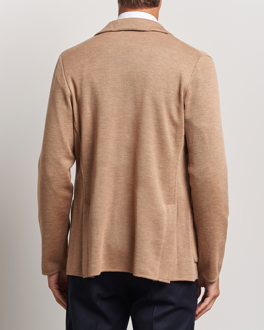 Heren | Blazers | Lardini | Knitted Wool Blazer Beige