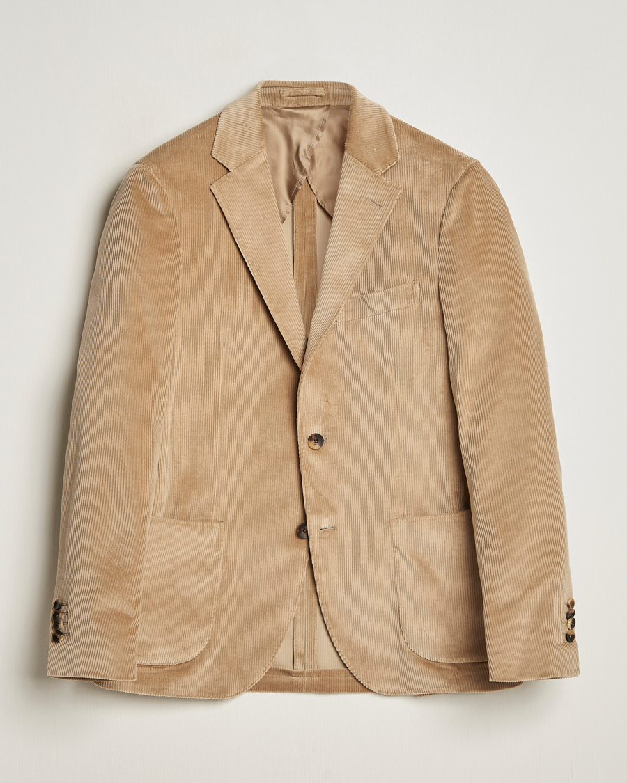 Heren | Blazers | Lardini | Corduroy Blazer Beige