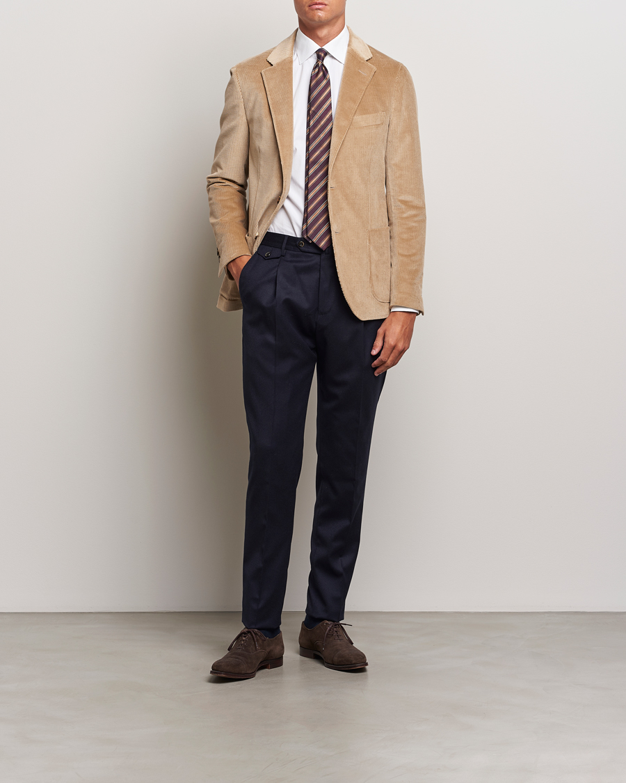 Heren | Blazers | Lardini | Corduroy Blazer Beige