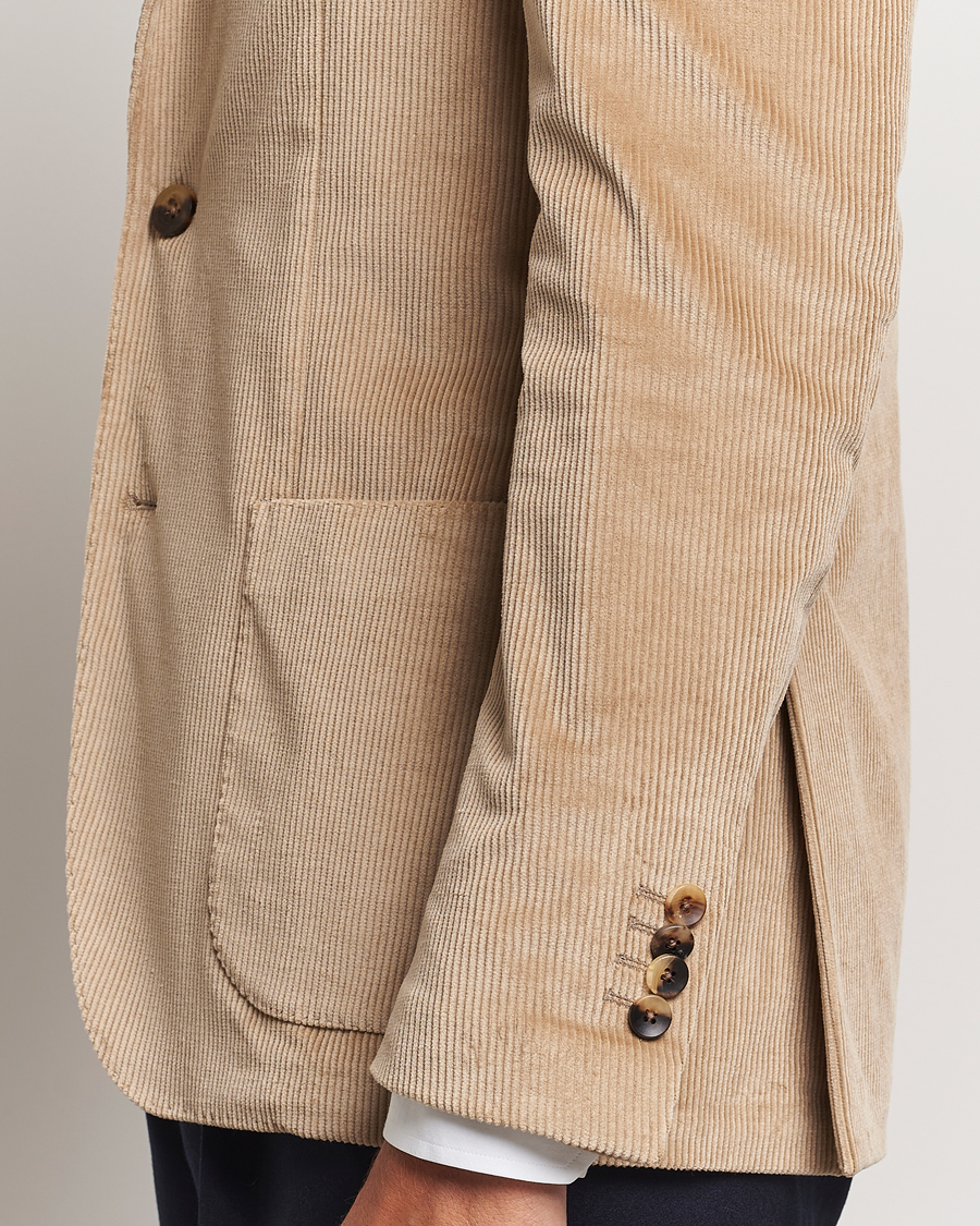 Heren | Blazers | Lardini | Corduroy Blazer Beige