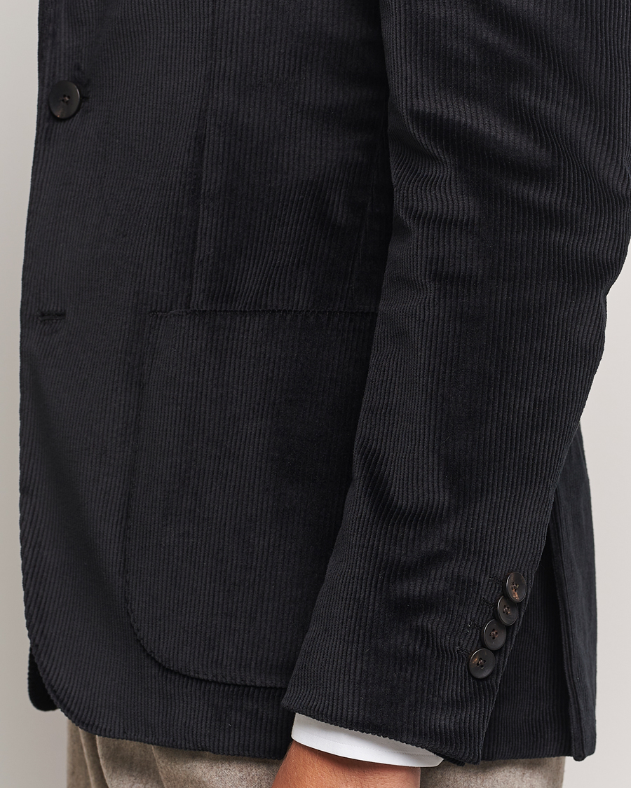 Heren | Blazers | Lardini | Corduroy Blazer Black