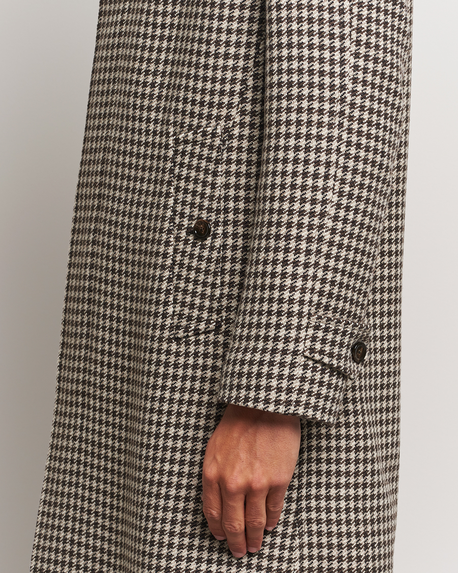 Heren | Jassen | Lardini | Houndstooth Wool/Cashmere Coat Brown