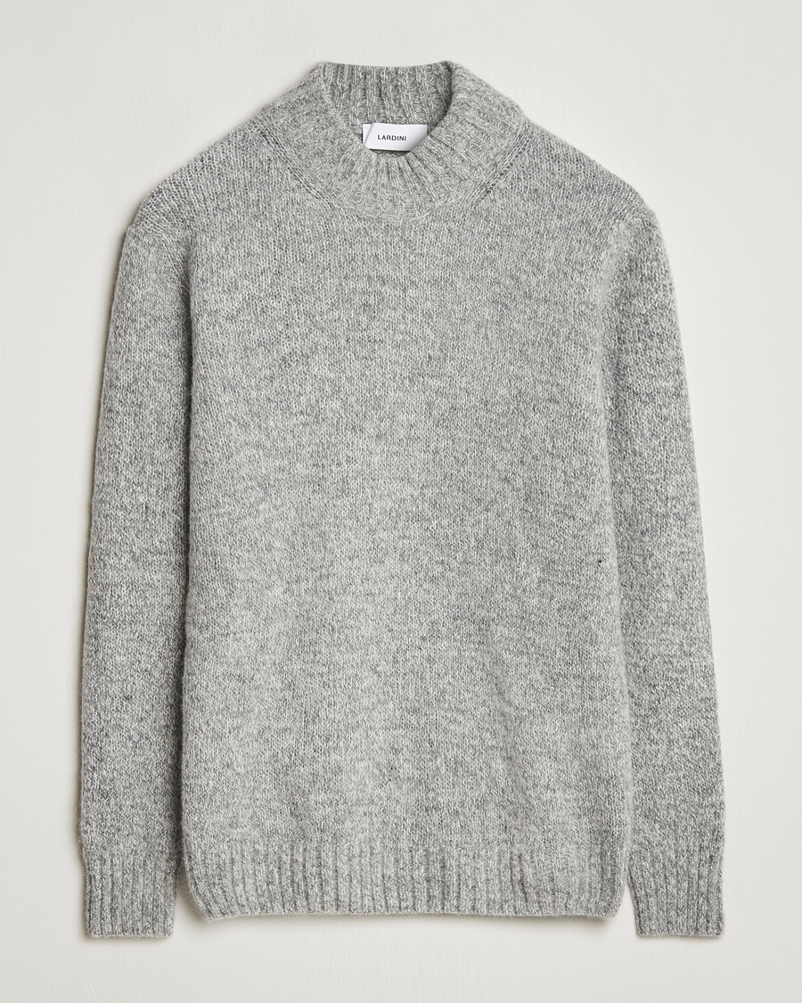 Heren | Truien | Lardini | Wool/Alpaca Knitted Sweater Grey
