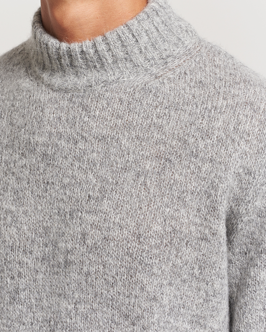 Heren | Truien | Lardini | Wool/Alpaca Knitted Sweater Grey