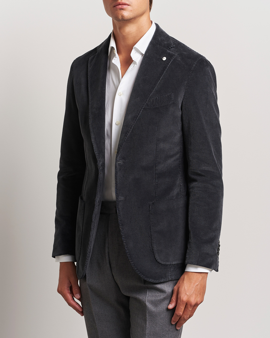 Heren | Blazers | L.B.M. 1911 | Jack Corduroy Blazer Grey