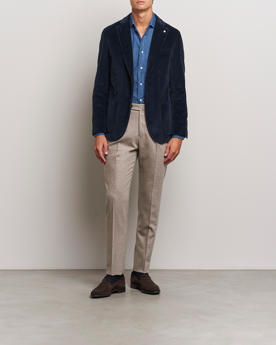 Heren | Blazers | L.B.M. 1911 | Jack Corduroy Blazer Navy