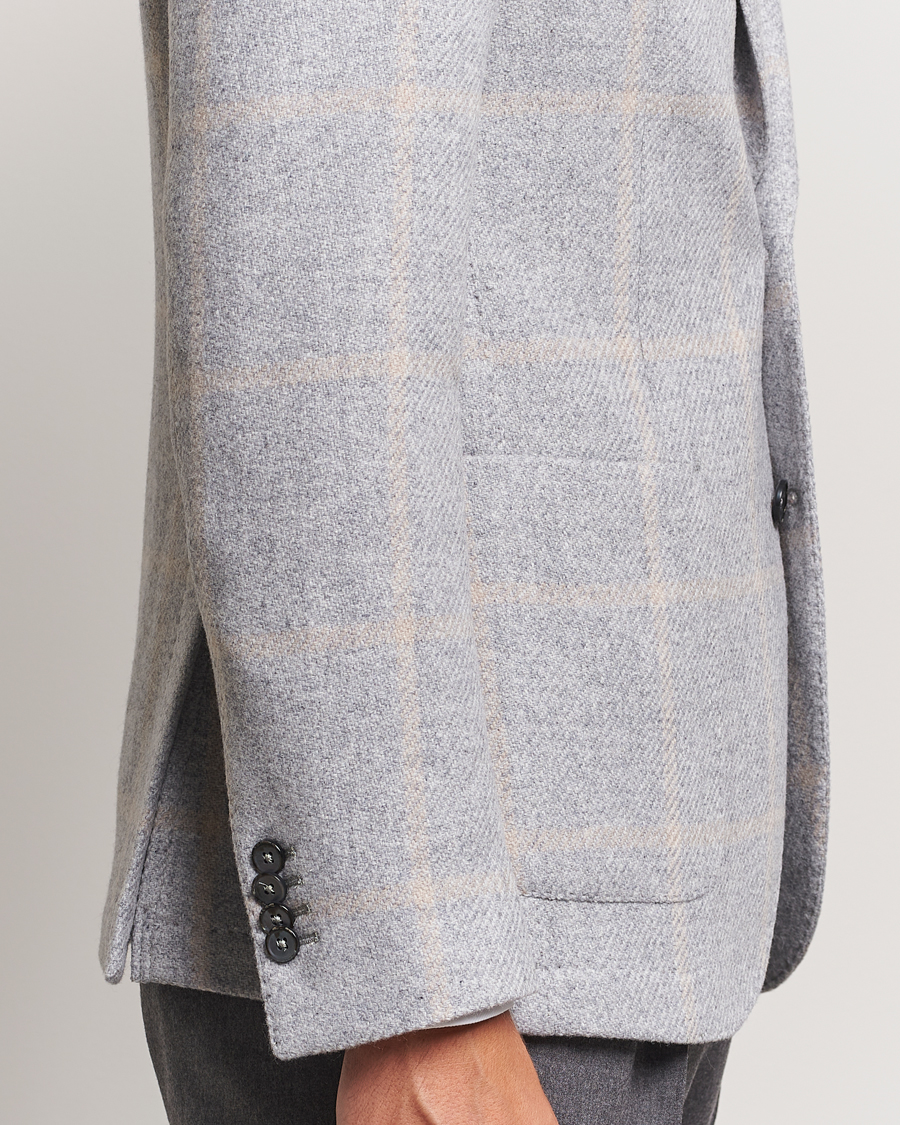 Heren | Blazers | L.B.M. 1911 | Jack Regular Jersey Wool Blazer Light Grey