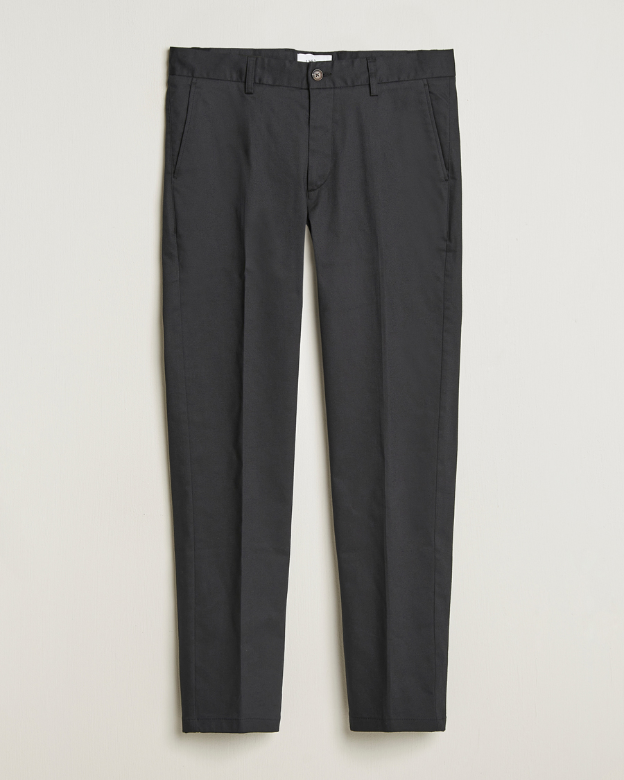 Heren | Broeken | LES DEUX | Como Reg Cotton Pants Black