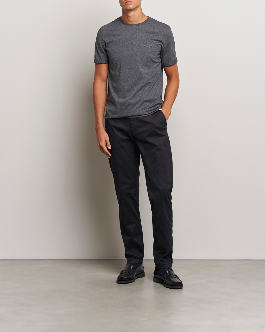 Heren | Broeken | LES DEUX | Como Reg Cotton Pants Black