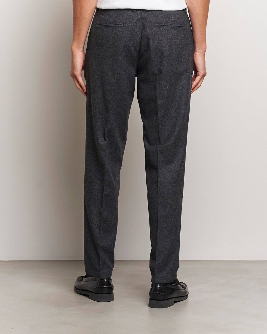 Heren | Broeken | LES DEUX | Como Reg Wool Pants Charcoal Melange