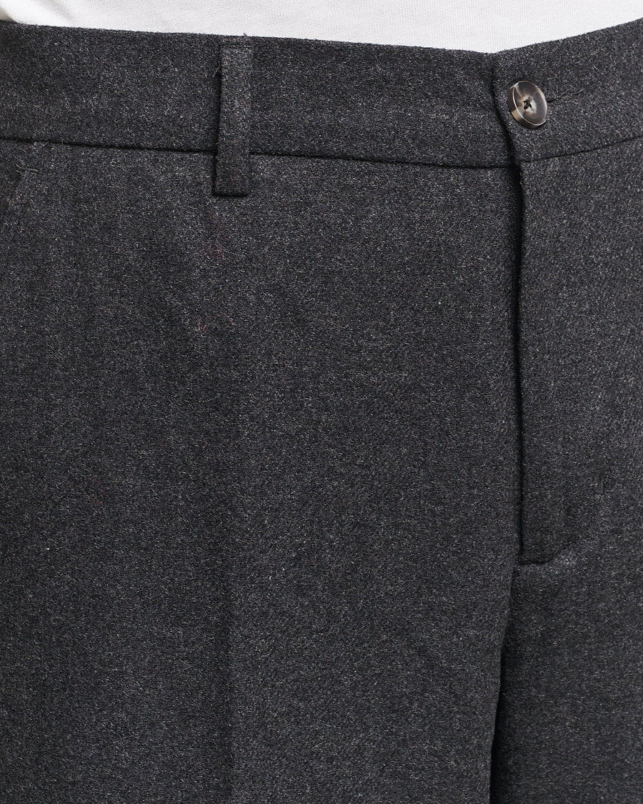 Heren | Broeken | LES DEUX | Como Reg Wool Pants Charcoal Melange