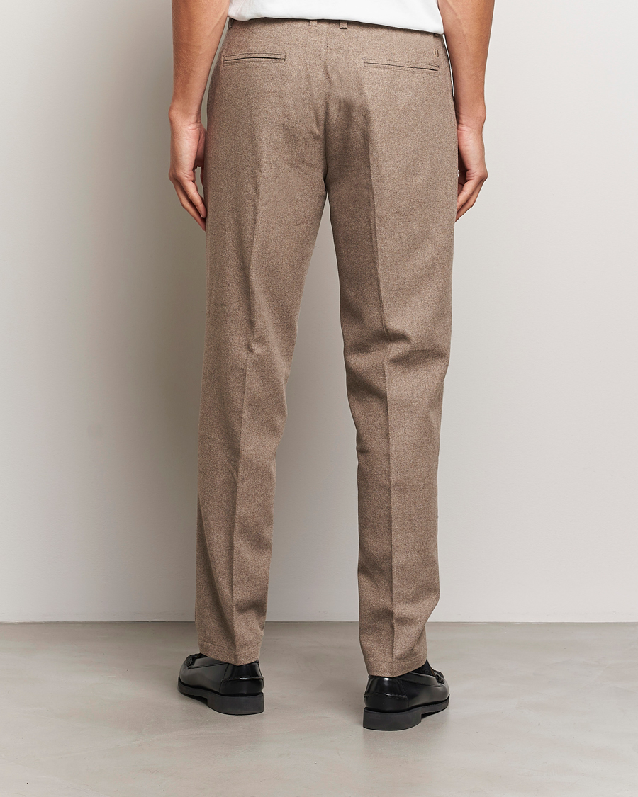 Heren | Broeken | LES DEUX | Como Reg Wool Pants Desert Taupe Melange