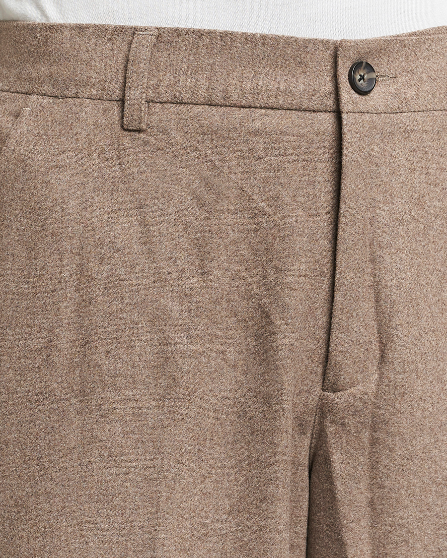 Heren | Broeken | LES DEUX | Como Reg Wool Pants Desert Taupe Melange
