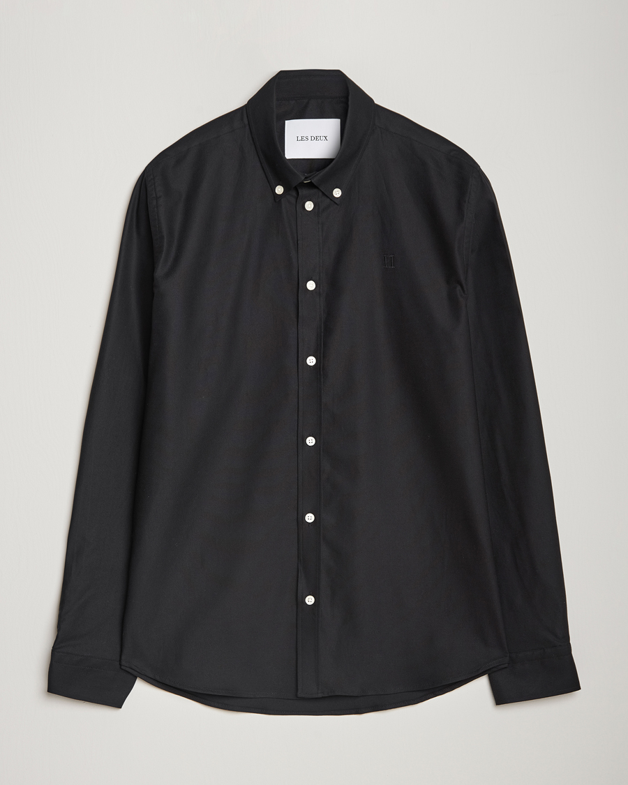 Heren | Overhemden | LES DEUX | Konrad Oxford Shirt Black