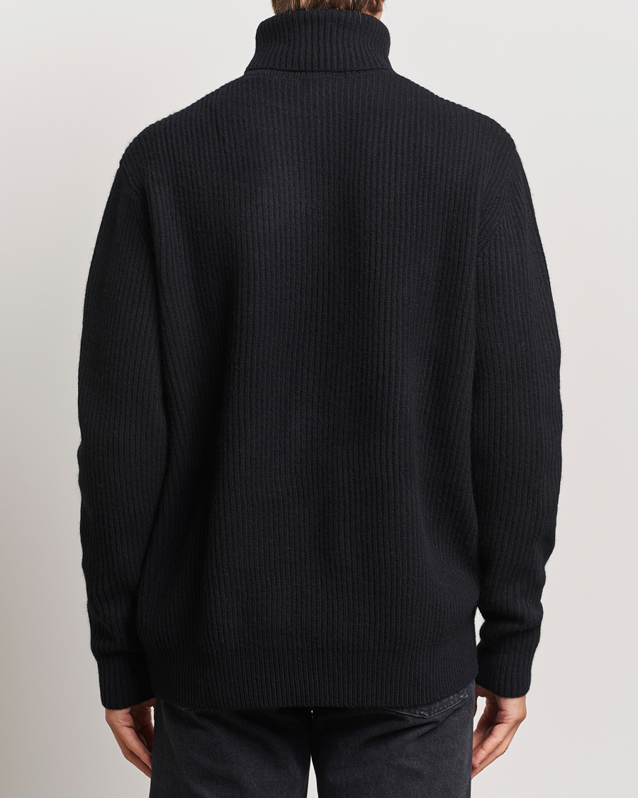 Heren | Truien | LES DEUX | Eddie Wool Rib Rollneck Black