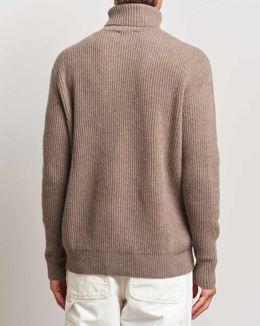 Heren | Truien | LES DEUX | Eddie Wool Rib Rollneck Mountain Grey Melange