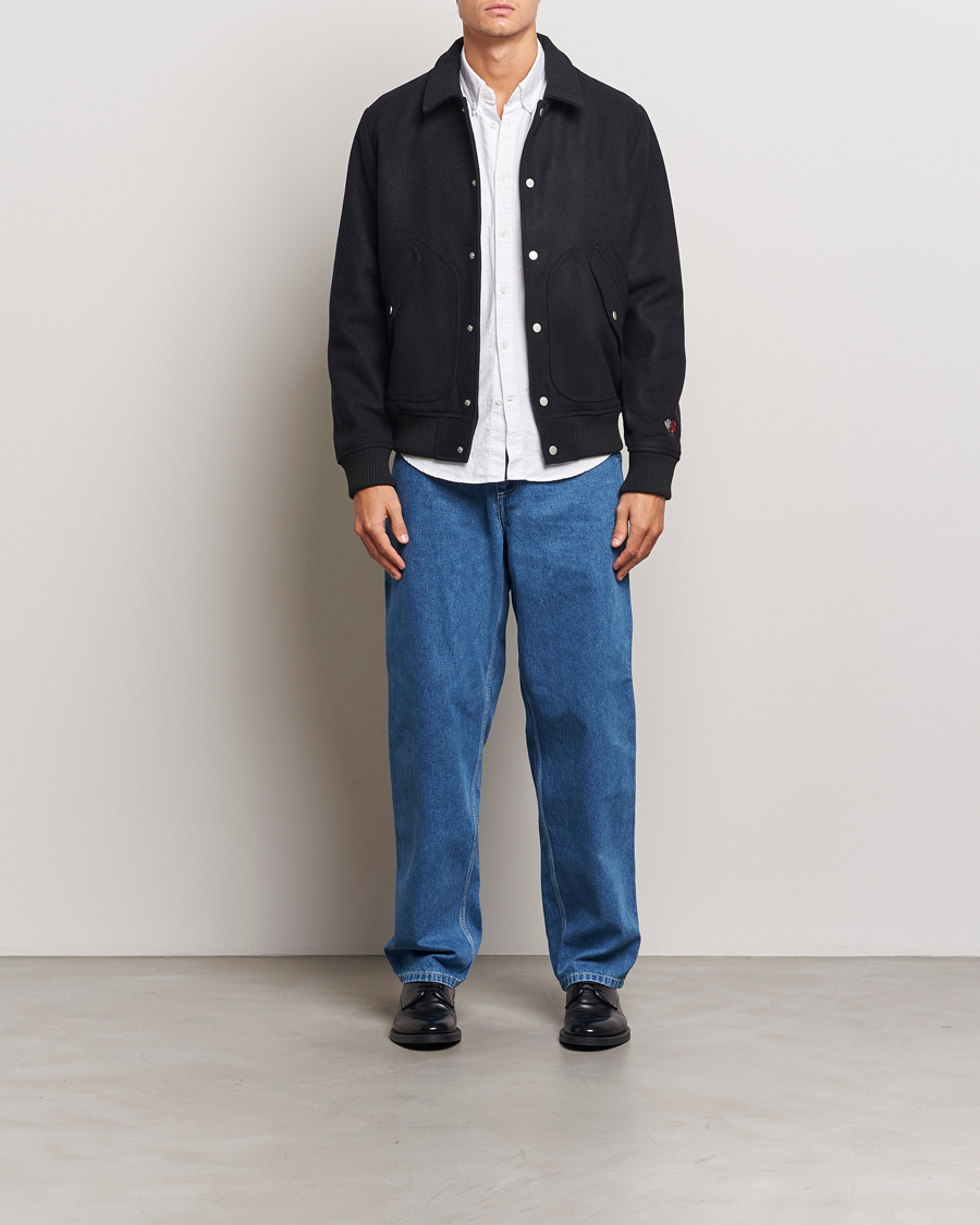 Heren | Jassen | LES DEUX | Rhett Varsity Jacket Black