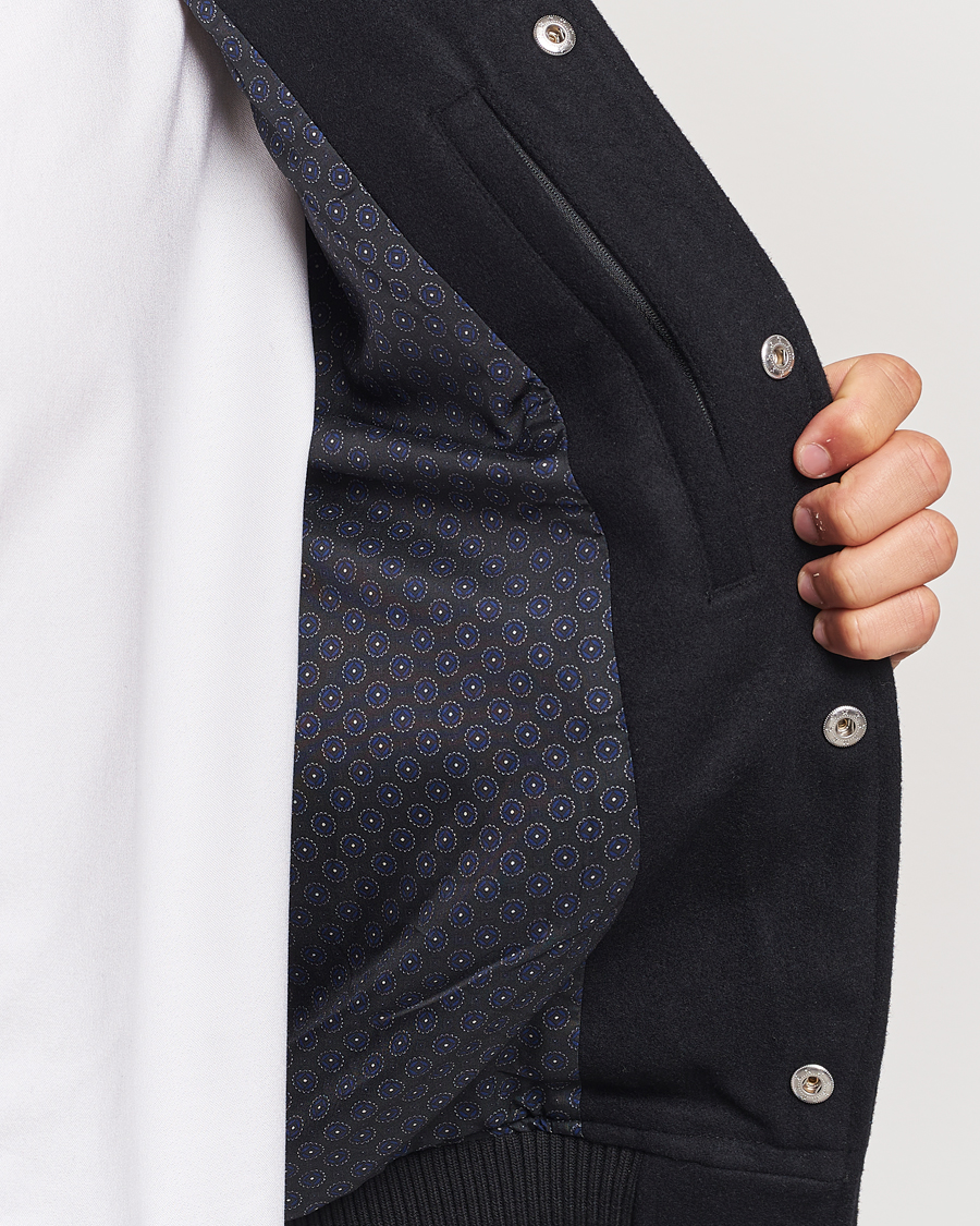 Heren | Jassen | LES DEUX | Rhett Varsity Jacket Black